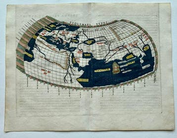 World - Wereld; C. Ptolemy / G. Ruscelli and Giacomo, Boeken, Atlassen en Landkaarten, Nieuw