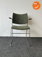 Vergaderstoel - Casala - Groen gêmeleerd gestoffeerd, Vergader- of Presentatieruimte, Ophalen of Verzenden, Gebruikt, Stoel