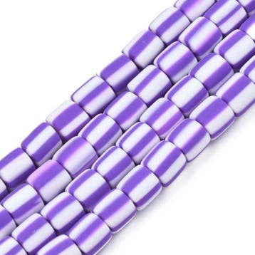 20 x handgemaakte polymeer klei kralen medium purple 6,5..., Ophalen of Verzenden, Nieuw, Kraal
