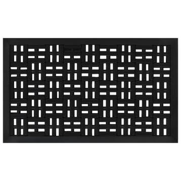 vidaXL Deurmat rechthoekig 45x75 cm rubber, Tuin en Terras, Deurmatten, Verzenden, Nieuw