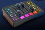 USB Audio Mixer met XLR 48V Fantoomvoeding en RGB, Audio, Tv en Foto, Koptelefoons, Verzenden, Nieuw