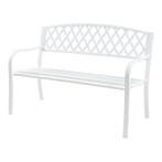 Tuinbank Opsasar 127x54x88 cm wit casa.pro, Verzenden, Nieuw