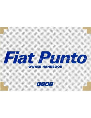 2000 FIAT PUNTO INSTRUCTIEBOEKJE ENGELS