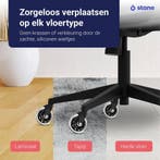 Stane Bureaustoel Wieltjes bureaustoelwielen - Zwenkwielen -, Caravans en Kamperen, Kampeermeubelen, Ophalen of Verzenden, Nieuw
