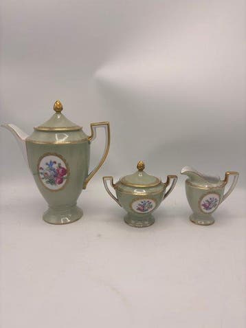 Royal Tettau - Koffieservies voor 6 (15) - Porselein, Antiek en Kunst