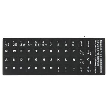 QWERTY ES keyboard stickervel, Verzenden, Refurbished, Qwerty, SSD