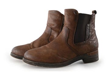 Mustang Chelsea boots in maat 42 Cognac, Kleding | Dames, Schoenen, Overige kleuren, Verzenden, Overige typen, Zo goed als nieuw