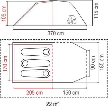 Coleman Cortes 3 Tent - Compacte 3-persoons tunneltent, Verzenden, Nieuw, Tot en met 3
