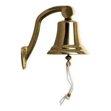 Scheepsbel | Messing | Incl. Muurbeugel | Ø100x100(h)mm EMGA, Verzenden, Nieuw in verpakking