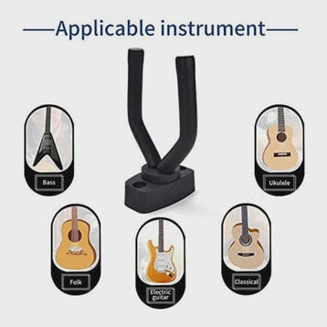 Gitaar Muurbeugel Hanger Set (1-10 Stuks) - Zwart - Universe, Muziek en Instrumenten, Snaarinstrumenten | Overige, Verzenden, Nieuw