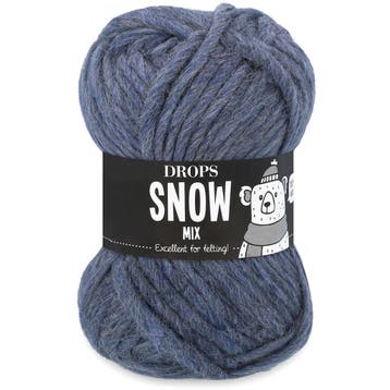 DROPS Snow / Eskimo Mix - 21 blauwe schaduw - Wol Garen, Ophalen of Verzenden, Nieuw