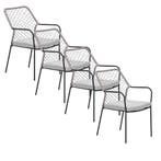 Garden Impressions Ross tuinstoel natural sand - 4 stuks, Verzenden, Nieuw