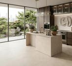 Vloertegel/Wandtegel Gigacer Concrete Sand Beige Beton 30x60, 60 cm of meer, Keramiek, Nieuw, Ophalen of Verzenden