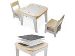 Milou Kinderzitgroep - Tafel met 2 stoelen - Opbergruimte -, Verzenden, Nieuw