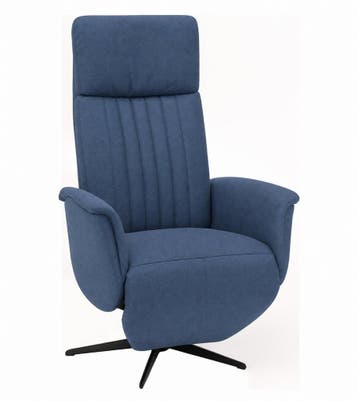 Relaxfauteuil Leerdam  - relaxfauteuils - Blauw, Nieuw, Blauw, Stof