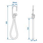 ProPlus Elastische haak met metalen lus - 14 cm - verstev..., Ophalen of Verzenden, Nieuw