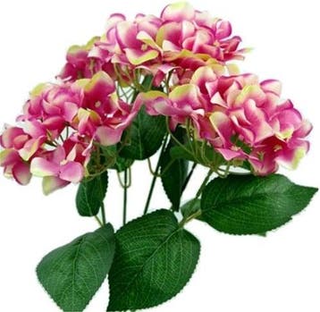 Hortensia Hydrangea Groot Pink Bicolor Zijdenbloem New 49 cm, Ophalen of Verzenden, Nieuw