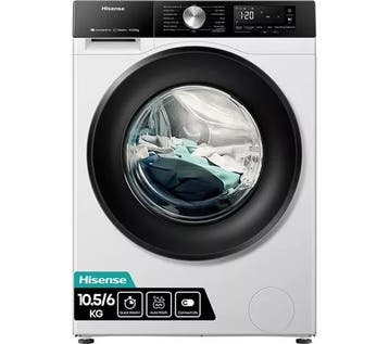Hisense WD3S1043BW3 - Was-droogcombinatie - 10 kg wassen - 6, Ophalen of Verzenden, Nieuw, 85 tot 90 cm