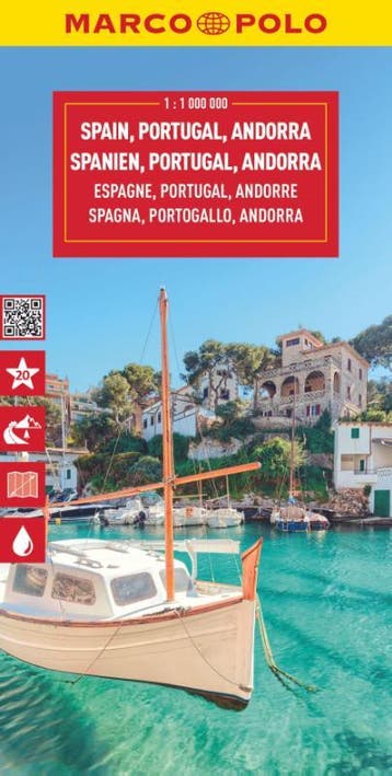 Marco Polo Wegenkaart Spanje & Portugal |  | Nieuw, Ophalen of Verzenden, Nieuw