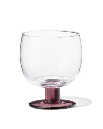 HEMA Wijnglas 290ml glas gekleurde voet 2+1 gratis, Verzamelen, Glas en Borrelglaasjes, Verzenden, Nieuw