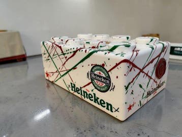 WASE - Speelgoed figuur BOX BRIQUE LEGO GÉANTE HEINEKEN -, Nieuw
