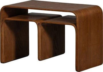 WOOOD Frey Bijzettafel Walnoot, Nieuw