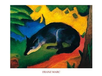 Kunstdruk Franz Marc - Fuchs 80x60cm, Verzenden, Nieuw
