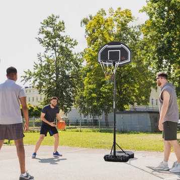 Verstelbare Basketbalpaal voor Buiten - 160-210 cm Hoog - Zw, Verzenden, Nieuw