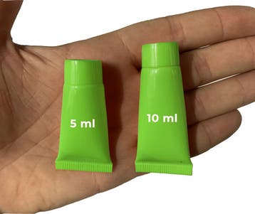 Set van 50 hervulbare, lege tubes (10 ml, groen), Ophalen of Verzenden, Nieuw