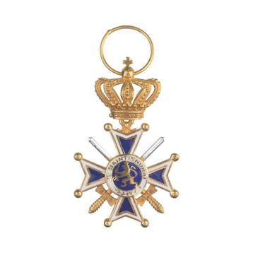 Universeel Miniatuur Oranje-Nassau Militair Verguld, Verzenden