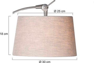 2dekans | Steinhauer - Lampenkap - Rond 30 cm - Grijs -, Huis en Inrichting, Lampen | Lampenkappen, Ophalen of Verzenden, Zo goed als nieuw