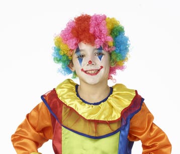 Pruik kind krul multi, Kleding | Dames, Carnavalskleding en Feestkleding, Ophalen of Verzenden, Nieuw