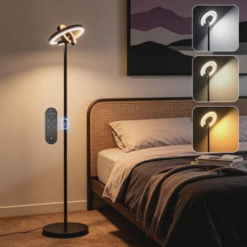 Moderne LED Vloerlamp met Touch & Afstandsbediening - Instel, Huis en Inrichting, Lampen | Vloerlampen, Verzenden, Nieuw