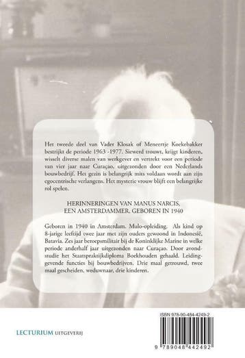 Vader Klosak of Meneertje Koekebakker deel 2 9789048442492, Verzenden, Gelezen, Manus Narcis