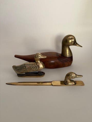 Collection - Canards - Agrafeuse - Presse papiers -, Antiek en Kunst, Curiosa en Brocante