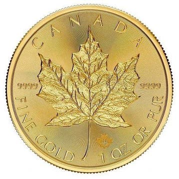 1 Troy Ounce - Goud .999 - Random Years Goldmünze Maple Leaf