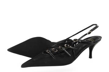Steve Madden Slingbacks in maat 39 Zwart, Verzenden, Zwart, Steve Madden, Zo goed als nieuw