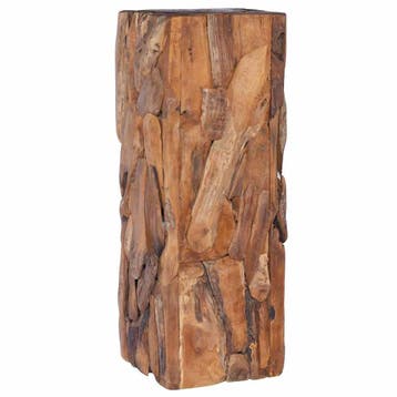 vidaXL Bijzettafel 30x30x80 cm massief teakhout, Huis en Inrichting, Tafels | Bijzettafels, Verzenden, Nieuw, 60 cm of meer