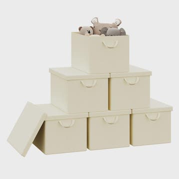Set Opbergdozen met Deksel - Opvouwbare Stoffen Organizers v, Verzenden, Nieuw