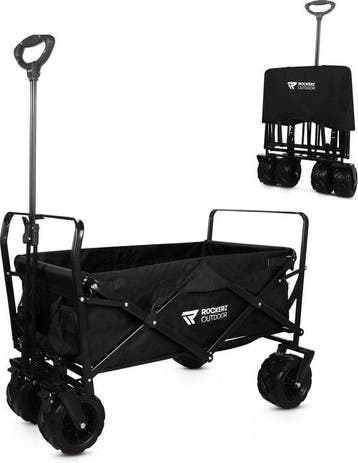 Rockerz Bolderkar 120L - Zwart, Verzenden, Nieuw