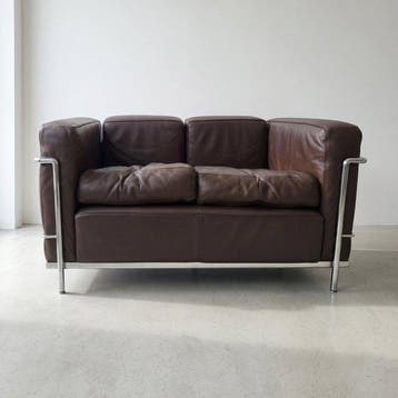 Cassina - Le Corbusier - Sofa - LC2 - Leder, Staal -