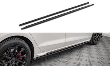 Zijskirts Audi A4 B9 FL Maxton Glans Zwart, Ophalen of Verzenden, Nieuw