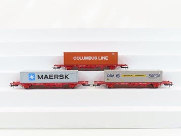 Märklin H0 - 47701/47704 - Modeltrein goederenwagon (3) - 3x, Nieuw