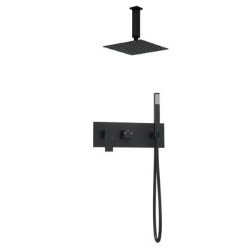 Vierkante inbouw regendouche met plafond arm 25cm douchekop, Verzenden, Nieuw