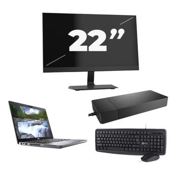 Dell Latitude 5410 -   i5-10e 8GB  - 256GB  + 1x 22 inch, Qwerty, Verzenden, 8 GB, Refurbished