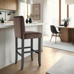 Barkruk van kunstleer - bruin, Set van 6, Huis en Inrichting, Barkrukken, Verzenden, Nieuw