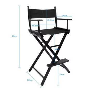 Opvouwbare Regisseursstoel Hout Canvas Make-up Stoel, Verzenden, Nieuw