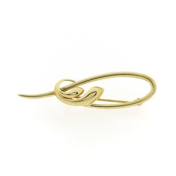 Vintage gouden broche, Ophalen of Verzenden, Gebruikt, Overige kleuren, Goud