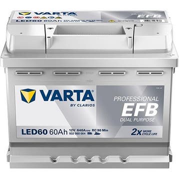 VARTA LED60 Professional EFB accu | 932 060 064 | 12V 60Ah, Ophalen of Verzenden, Nieuw