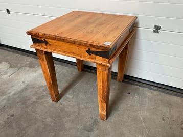 Teak houten restauranttafel, Ophalen of Verzenden, Gebruikt, Meubilair
